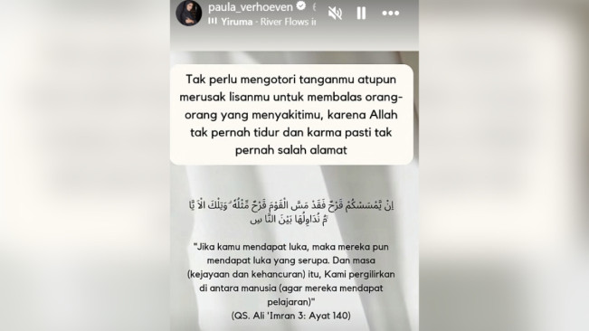 Insta Story Paula Verhoeven. [Instagram]